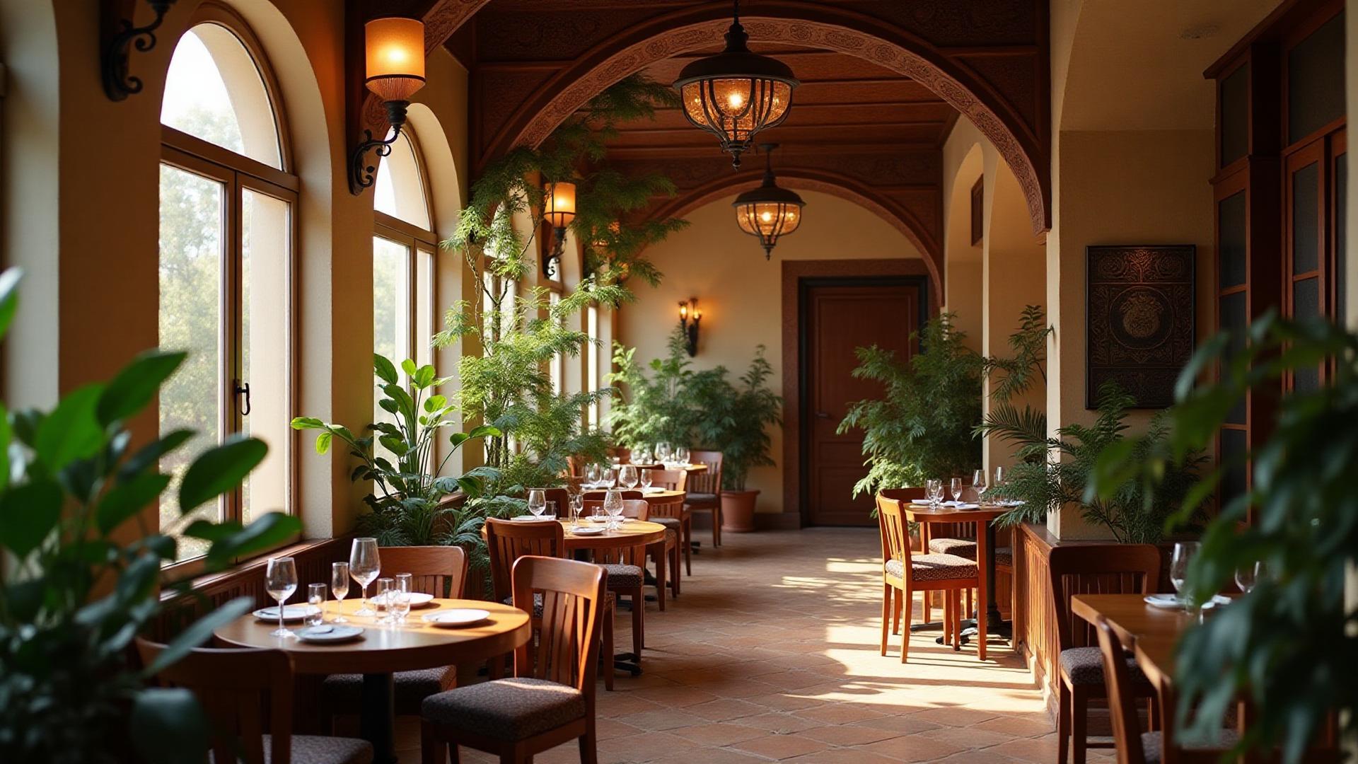 محیط باغمانند کافه